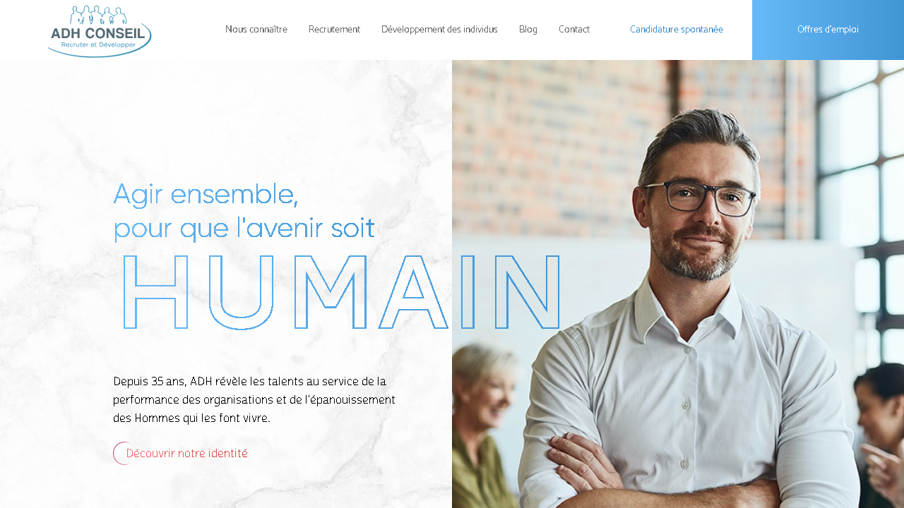 Capture d'écran de http://www.adh.fr/